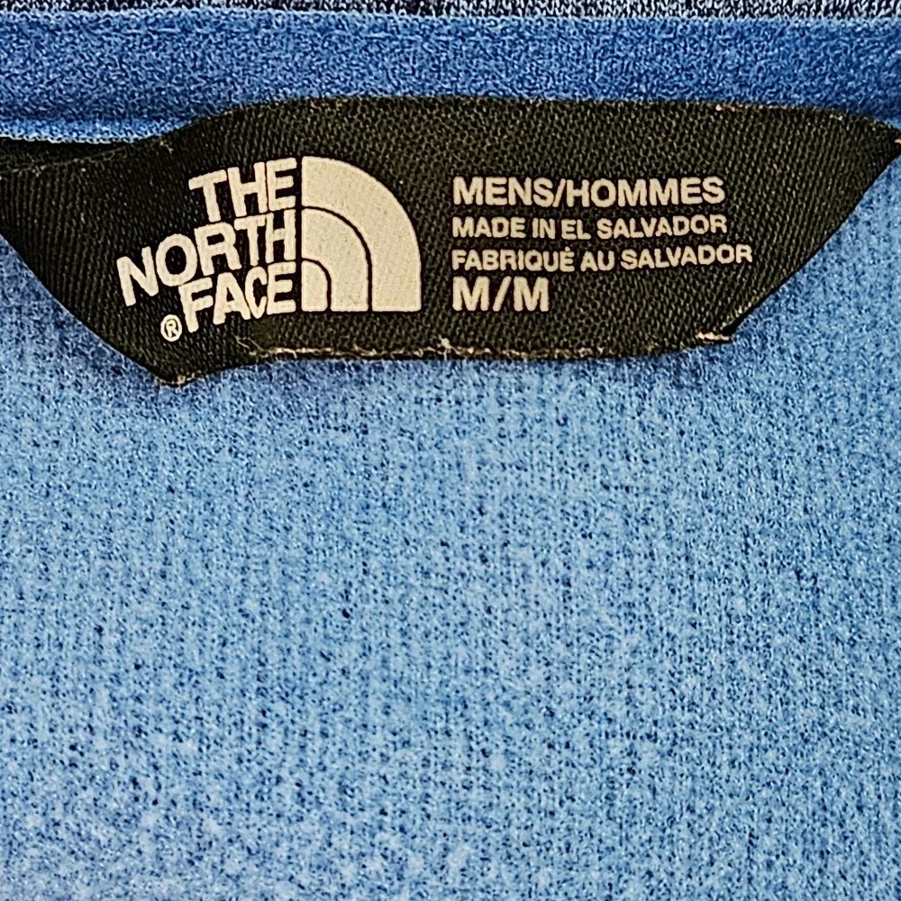 The North Face Mens Blue  Heathered Canyonlands Half Zip Pullover Jacket Size M